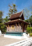Wat Xieng Thong (Golden City Temple) with its low sweeping roofs epitomising the classic Luang Prabang style, was built in 1560 by King Setthathirat (1548–71) and was patronised by the monarchy right up until 1975.<br/><br/>

The temple was spared by the Black Flag gangs that sacked Luang Prabang in 1887.<br/><br/>

Luang Prabang was formerly the capital of a kingdom of the same name. Until the communist takeover in 1975, it was the royal capital and seat of government of the Kingdom of Laos. The city is nowadays a UNESCO World Heritage Site.