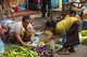 Laos: Fruit and vegetable vendor at the Morning market, Luang Prabang